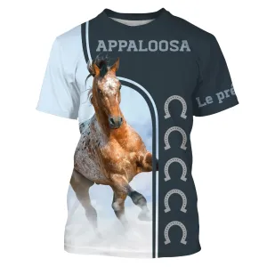 Appaloosa Cheval, Race de Chevaux de Selle Etats-Unis, Amoureux des Chevaux, Chevaux Passion, 3D All-Over Tee Shirt Personnalisé, Cadeau pour Homme, Femme, Enfant qui Aime Les Chevaux - CTS07052209