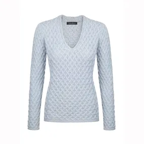 Ardmore V Neck Trellis Sweater