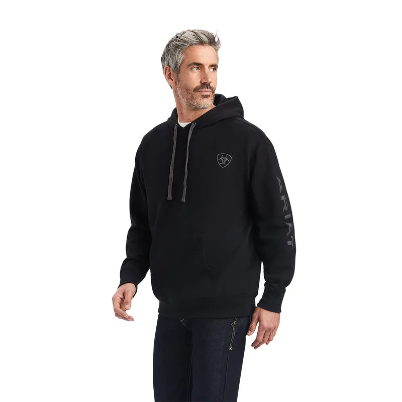 'Ariat' Men's Ariat Logo Hoodie - Black