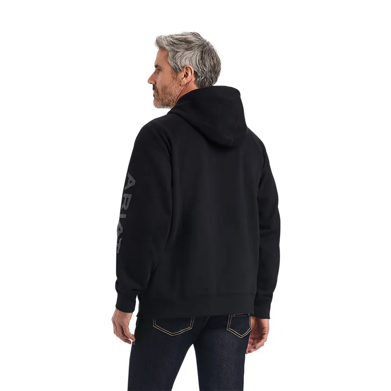 'Ariat' Men's Ariat Logo Hoodie - Black