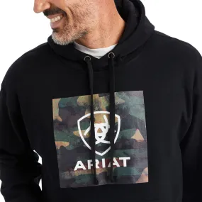 'Ariat' Men's Protect & Serve Block Hoodie - Black