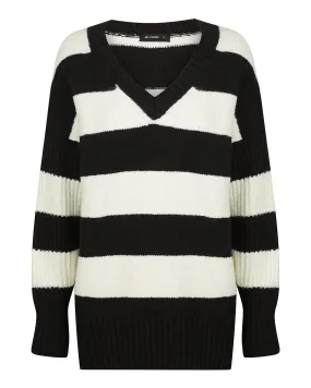 AVA SWEATER - IVORY STRIPE