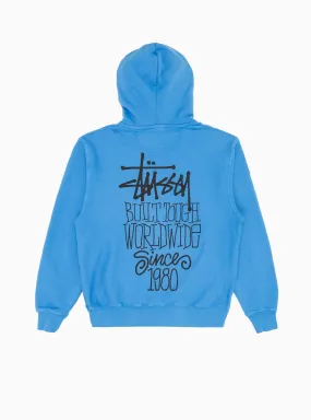 Built Tough Pigment Dyed Hoodie Blue