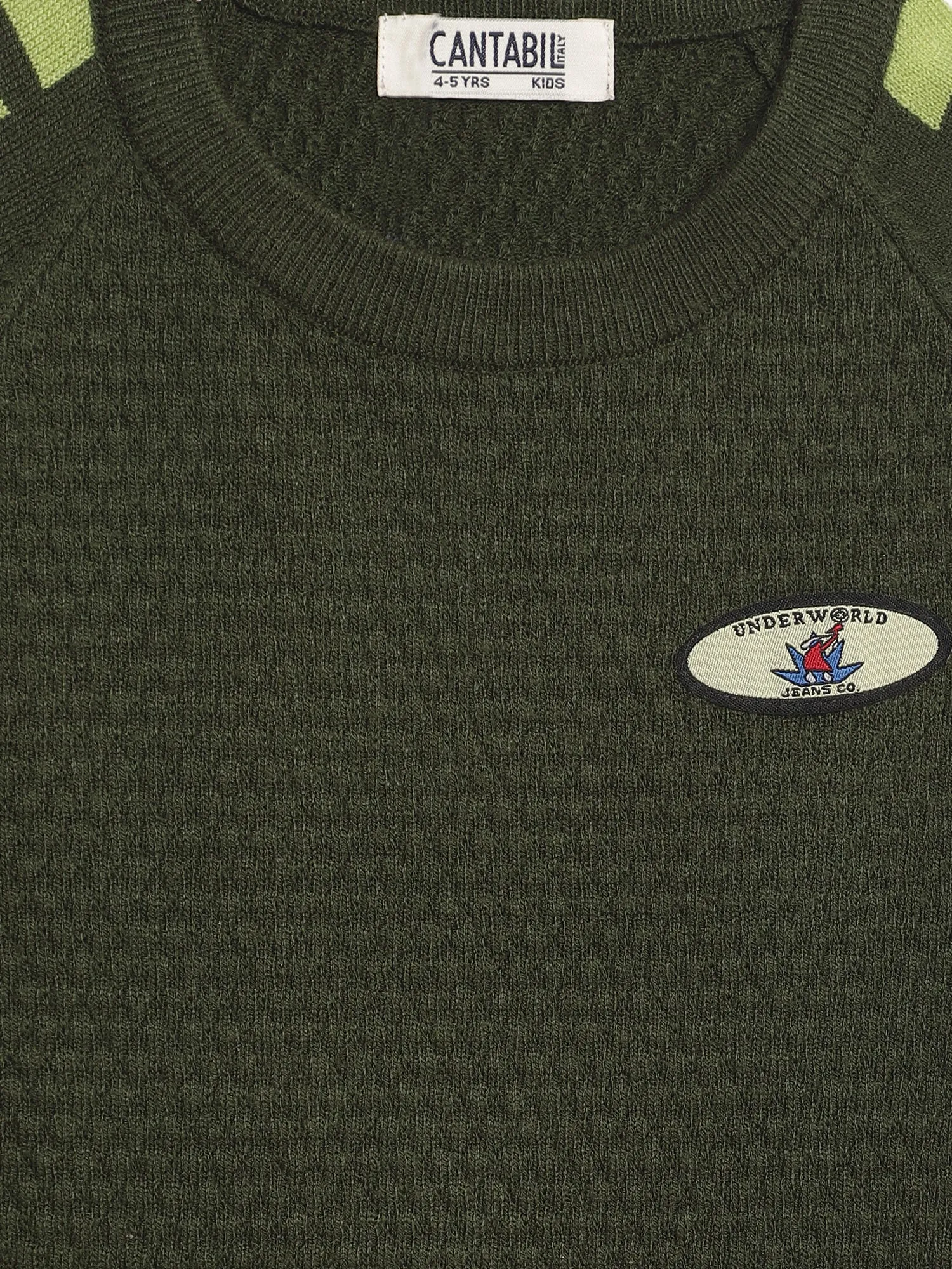 Cantabil Boys Olive Sweater