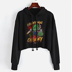 Chunky Nug Chucky Crop Top Hoodie