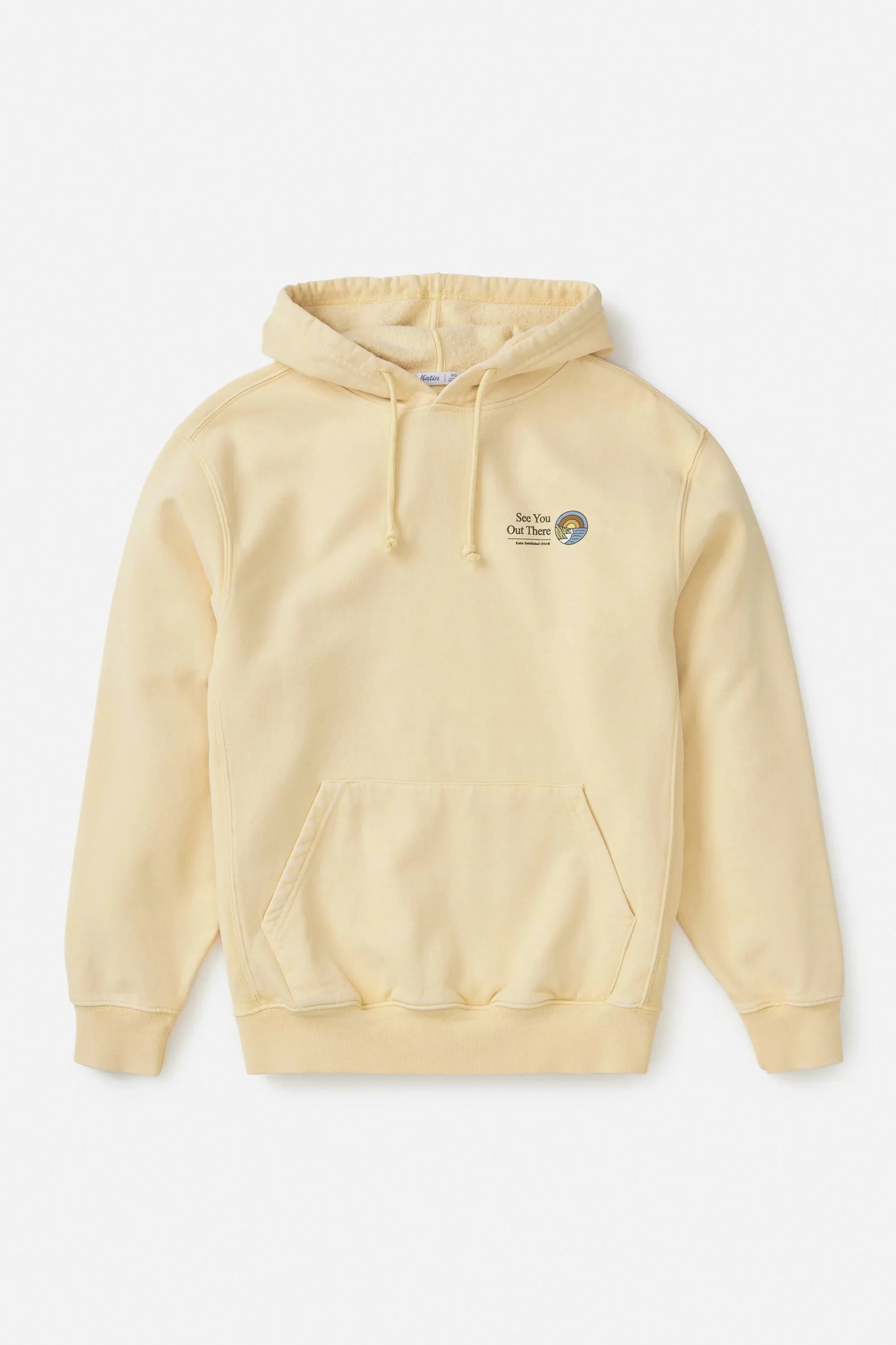 COASTAL HOODIE - Sun Yellow Sand Wash