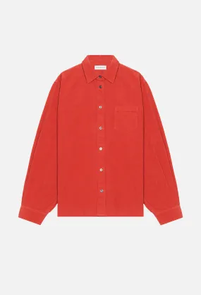 Corduroy Shirt / Cardinal