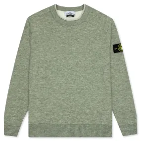 Crewneck Knit Sweater - Sage Green