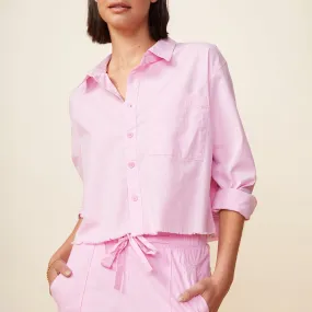 Cropped Poplin Shirt