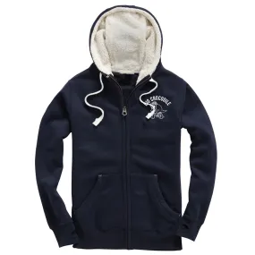 Cyclist Fleece Lined Zip Up Hoodie