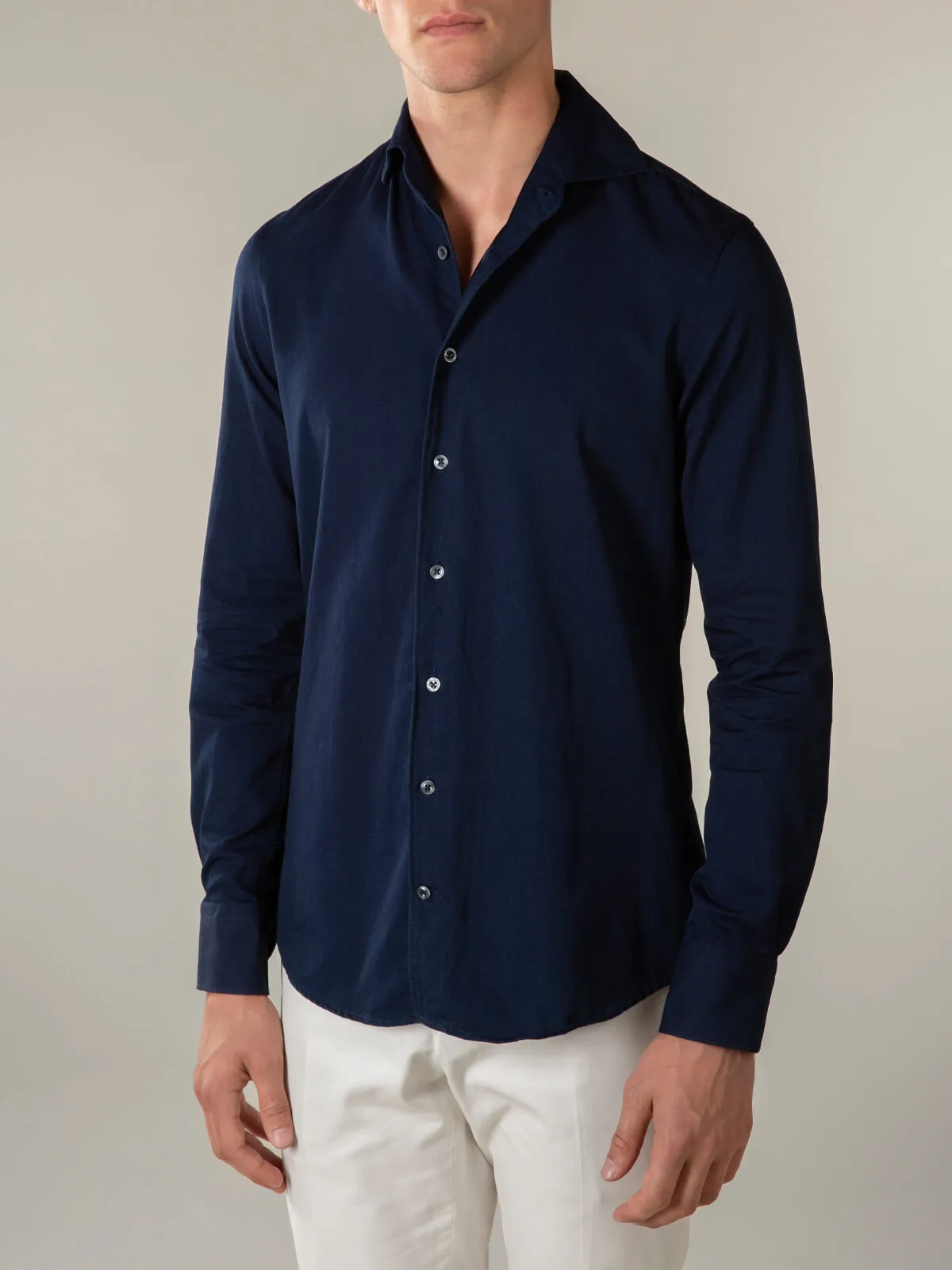 Dark Blue Denim Shirt