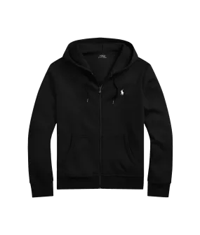 Double-Knit Full-Zip Hoodie - Black