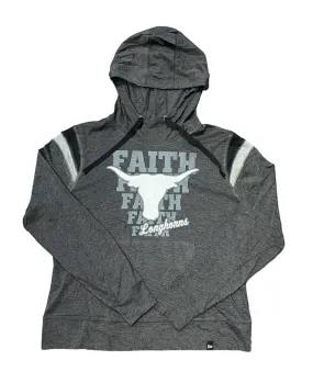 Faith Longhorns Heritage Blend Varsity Hoodie