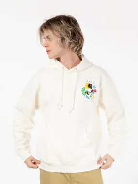 Felpa flowers papers scissors hoodie unblached