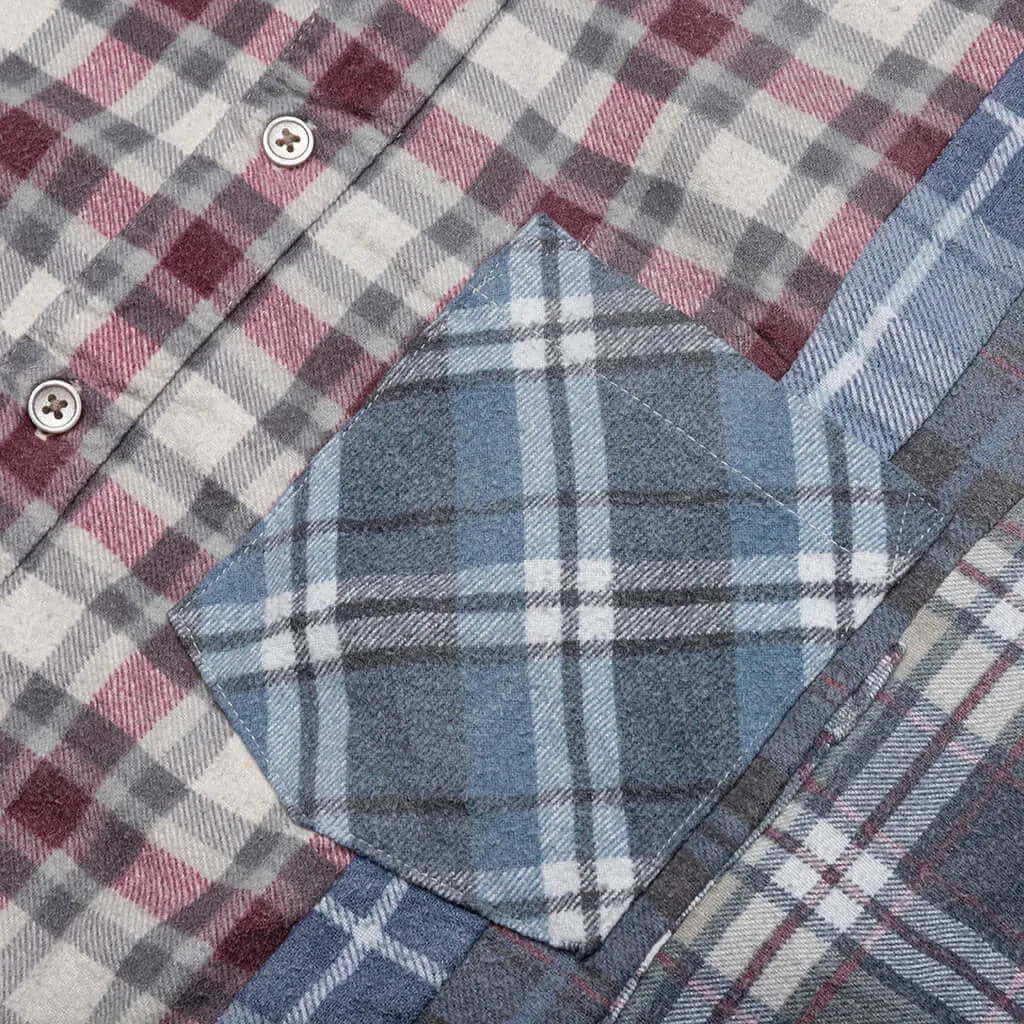 Flannel Shirt 7 Cuts Reflection Shirt - Assorted