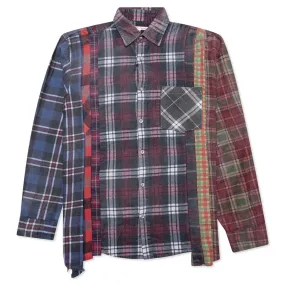 Flannel Shirt 7 Cuts Reflection Shirt - Assorted