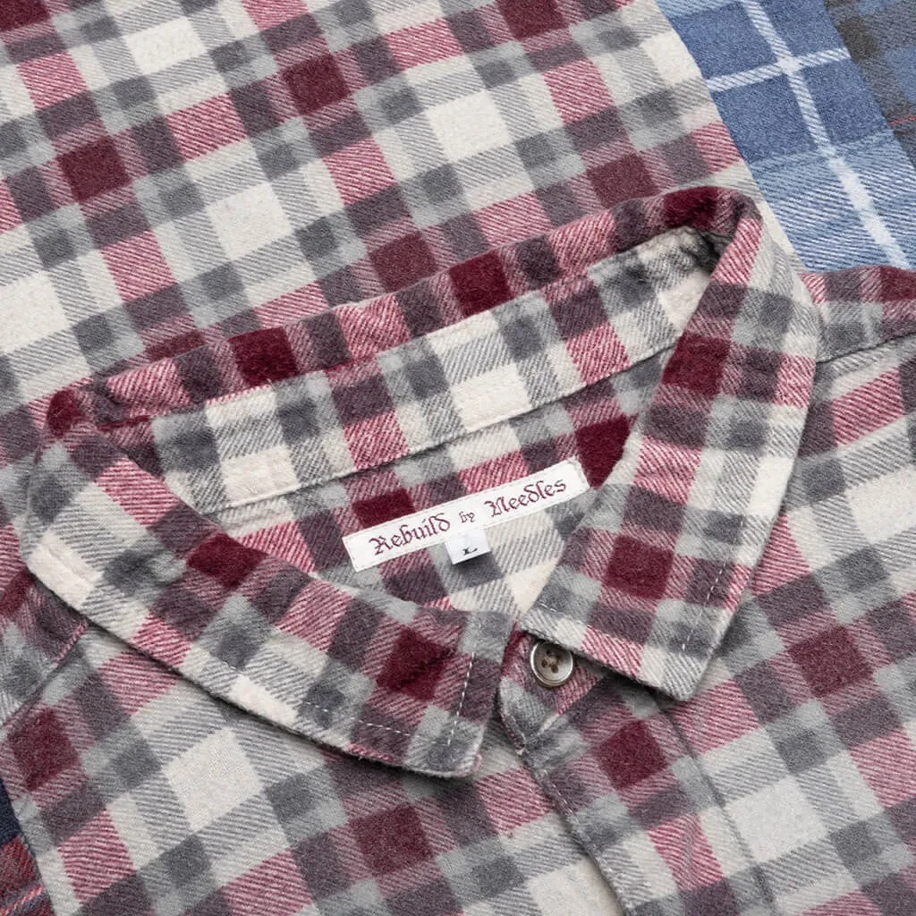 Flannel Shirt 7 Cuts Reflection Shirt - Assorted