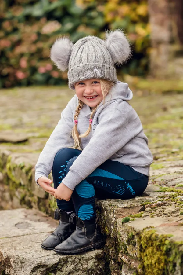 Hardy Equestrian Children's Grey Kilpeck Hoodie