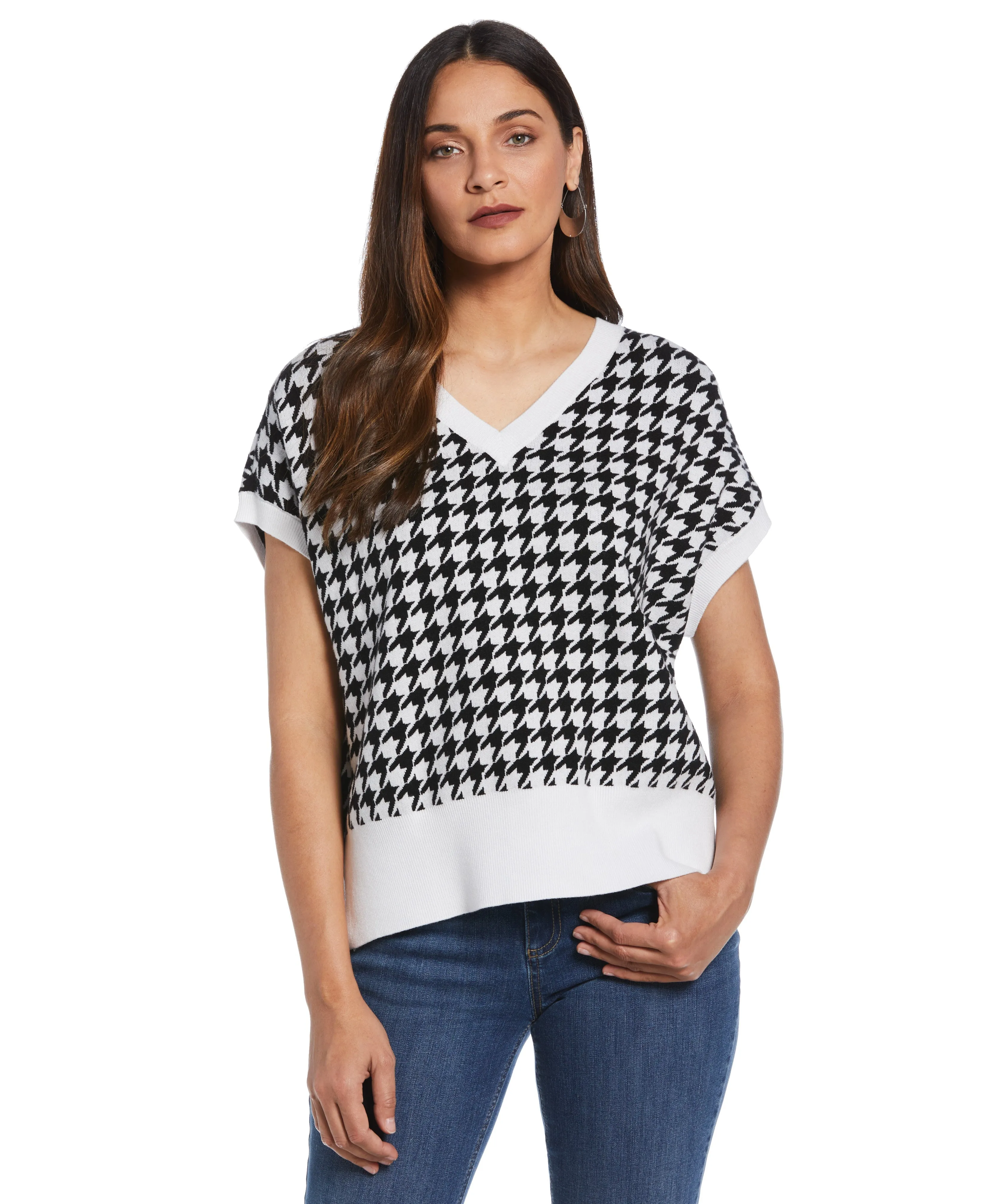 Houndstooth Sweater Vest