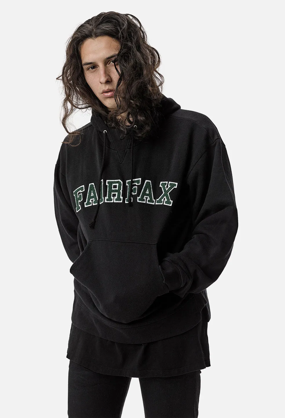 John Elliott X 424 Fairfax Hoodie / Black