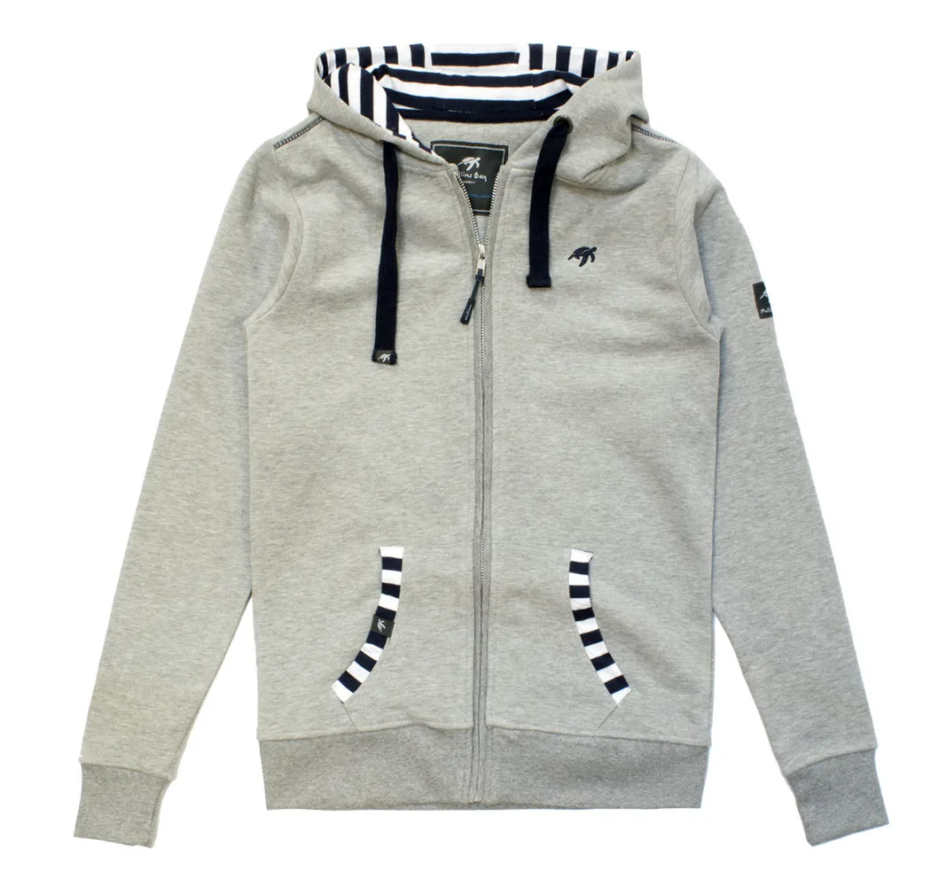 Ladies Boatyard Full Zip Hoodie - Grey