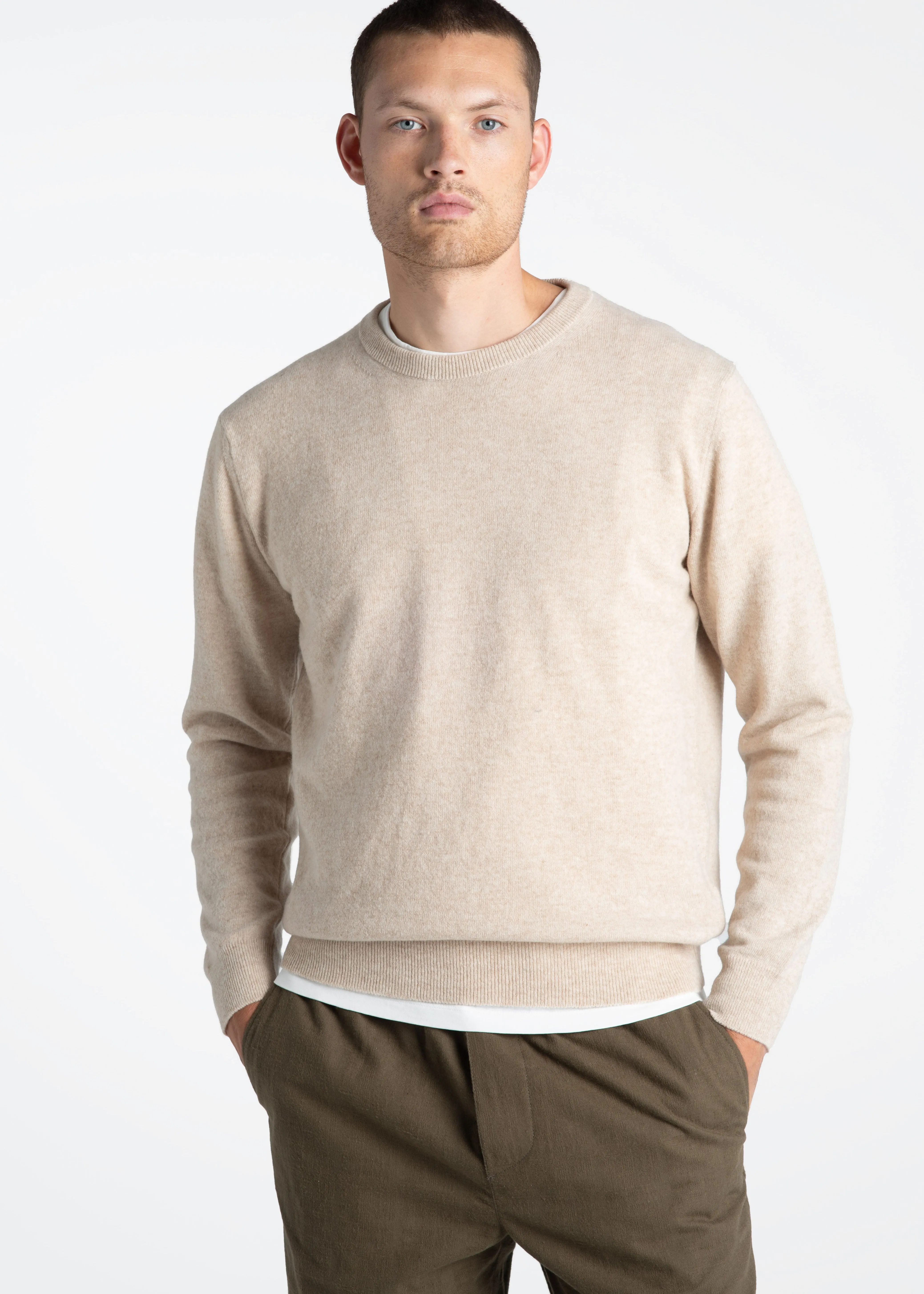 Lambswool Sweater Sand - Final Sale