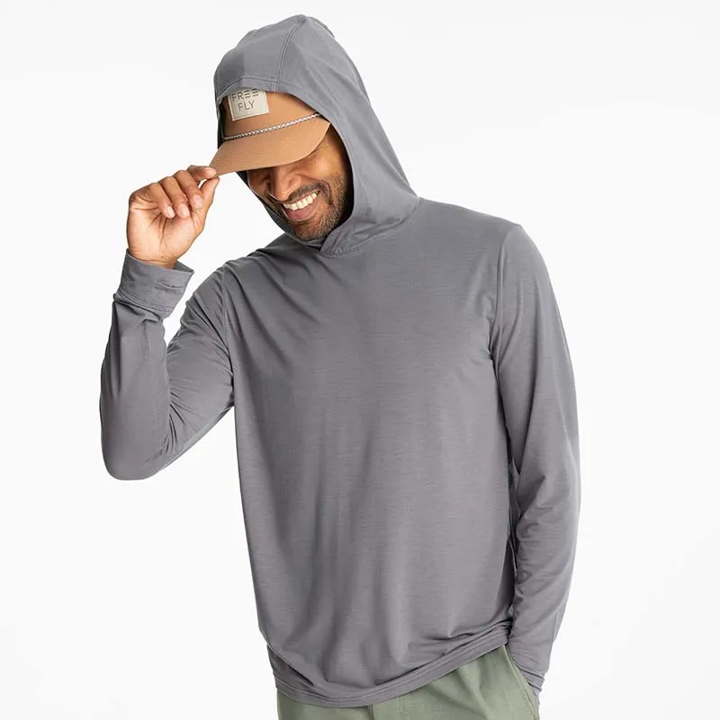 Long Sleeve Elevate Lightweight Hoodie In Smoke