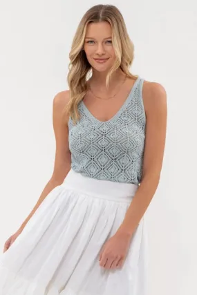 Mica Eyelet Sweater Tank