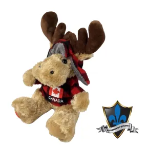 Moose With plaid Canada   Hoodie 7’.