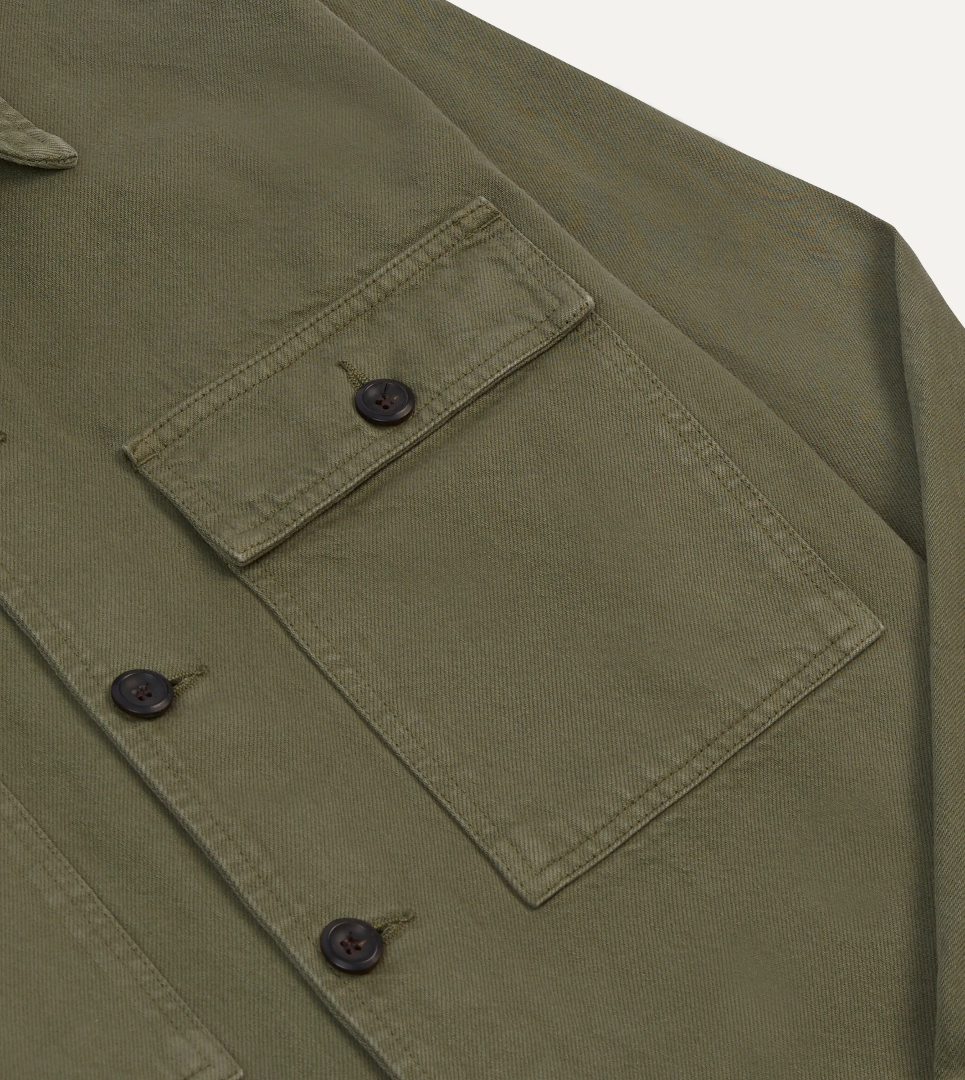 Olive Cotton Field Shirt