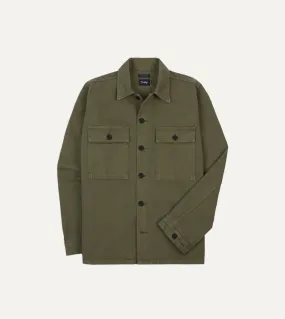 Olive Cotton Field Shirt