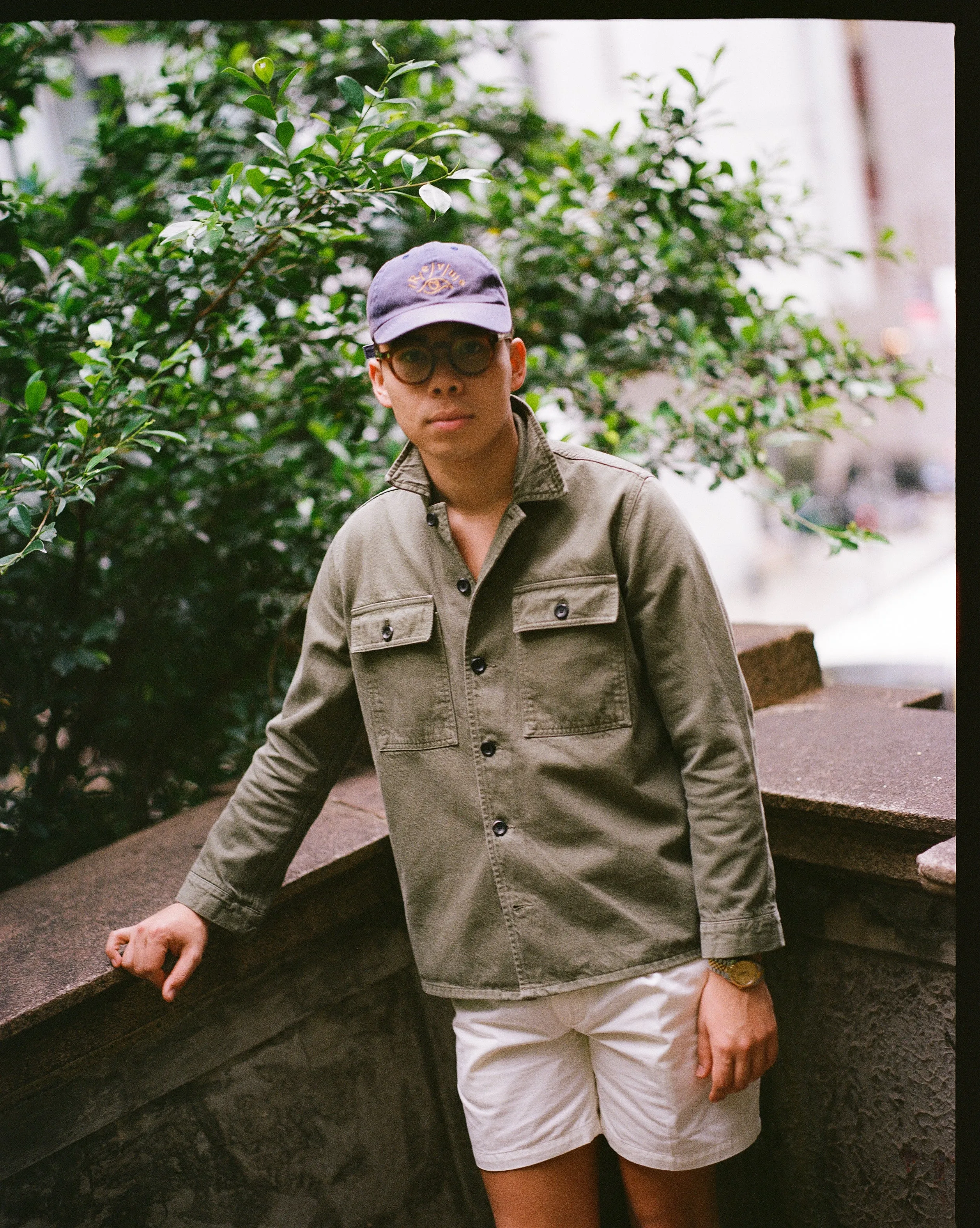 Olive Cotton Field Shirt