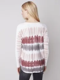 Printed Plush Sweater