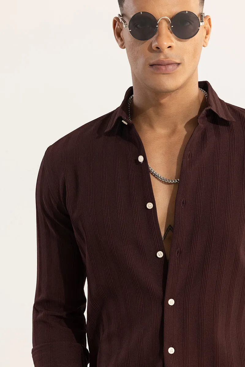 Quadbar Maroon Shirt