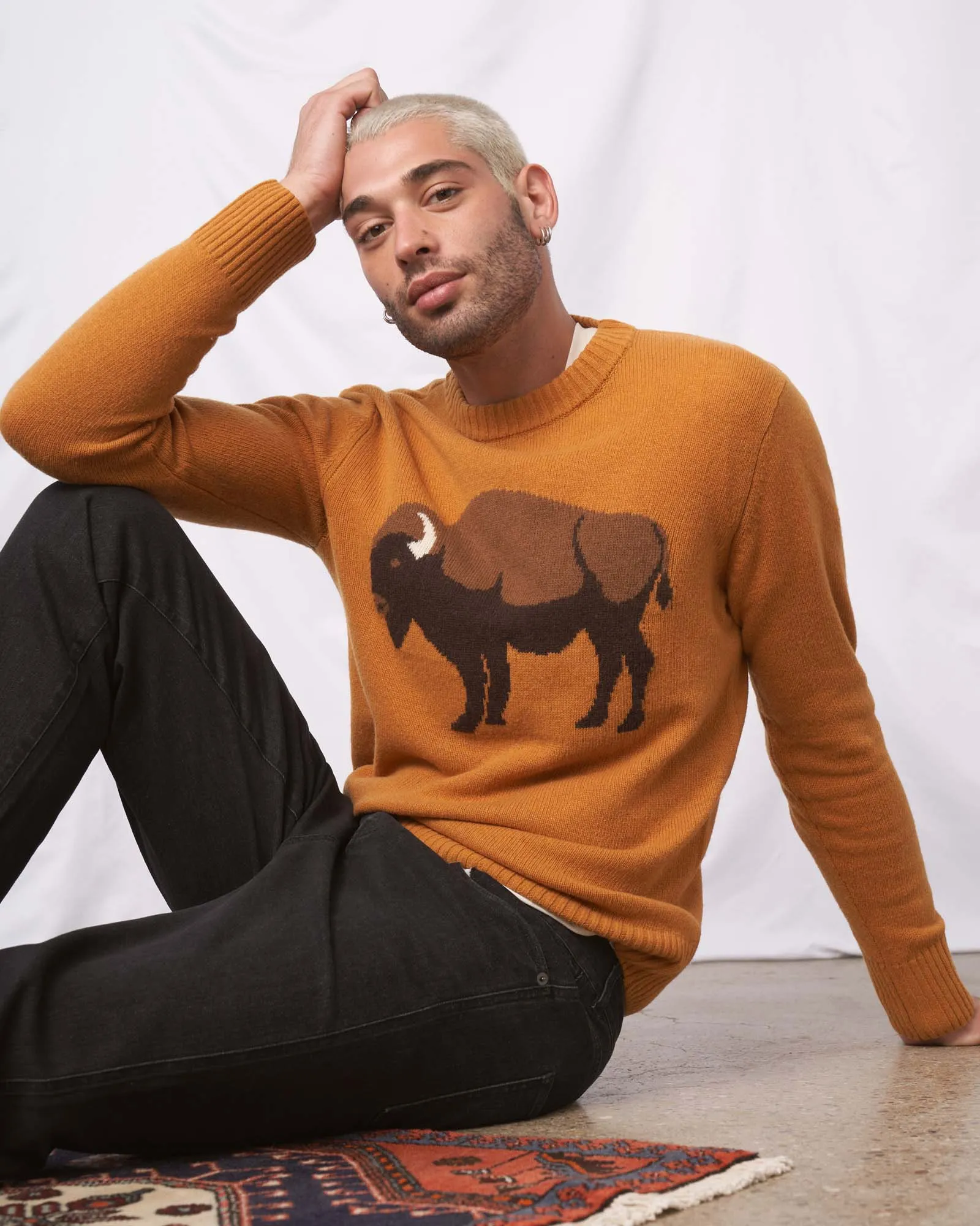 Recycled Bison Sweater