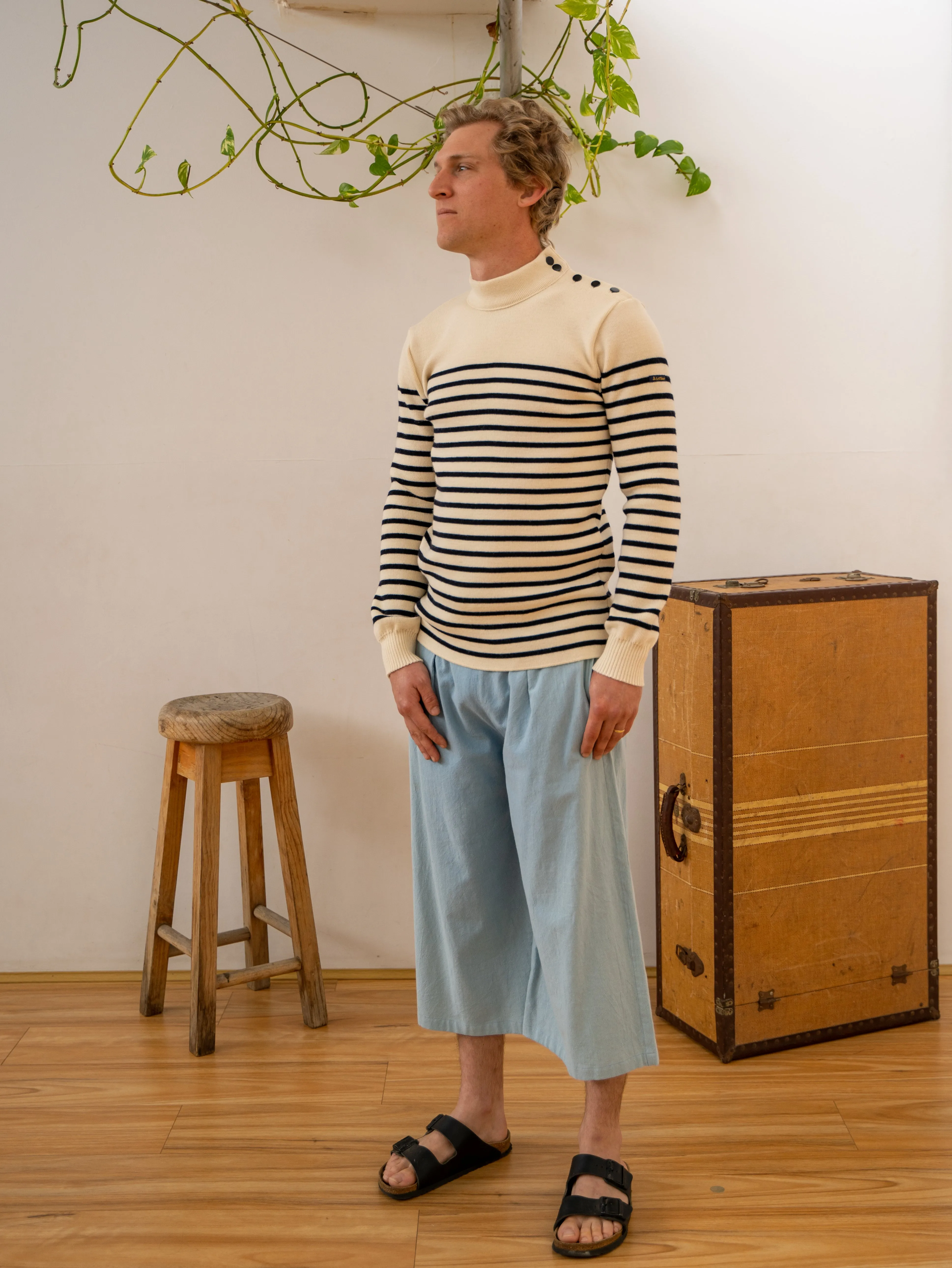 Sailor Sweater - Natural/Navy