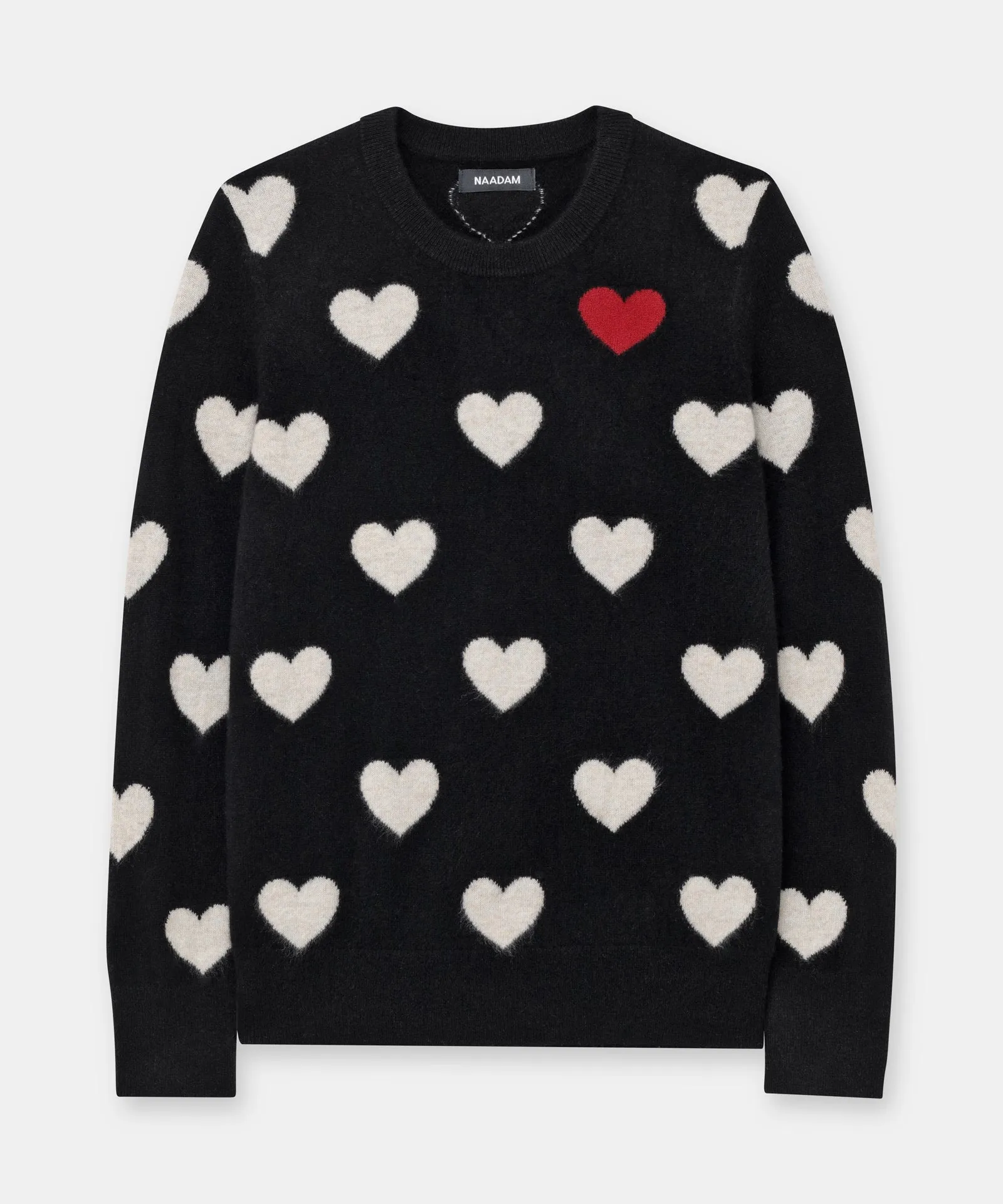 Signature Cashmere Heart Crewneck Sweater