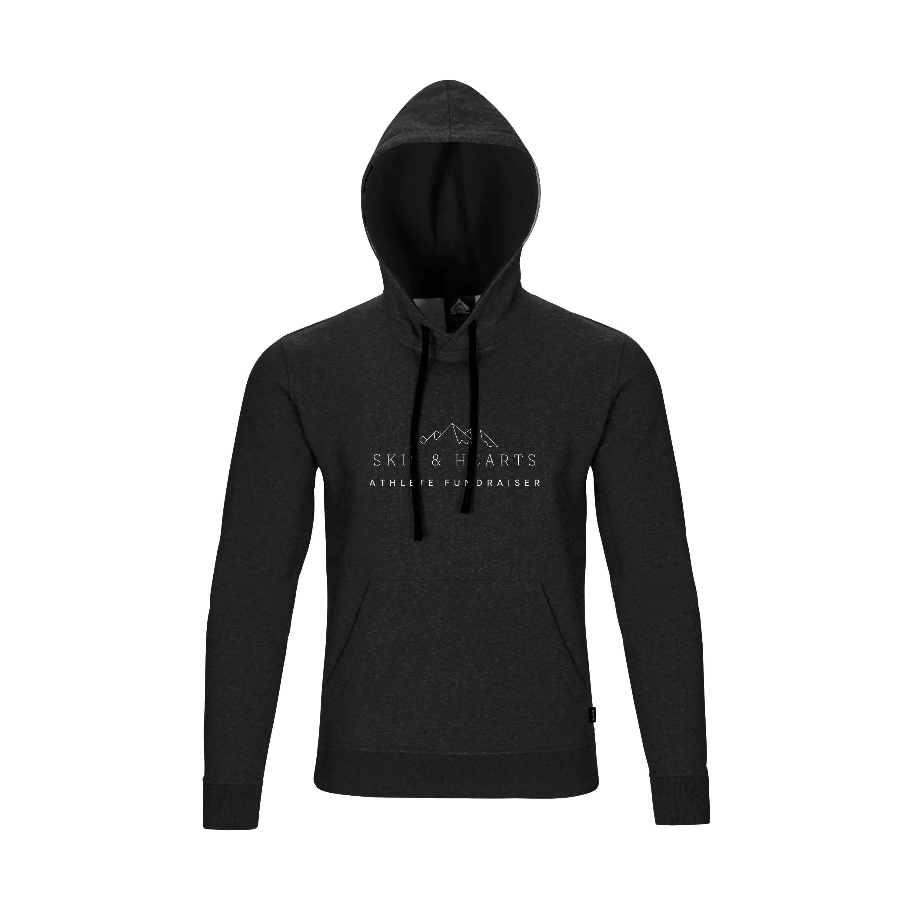 Skis and Hearts Fundraiser Cotton Hoodie