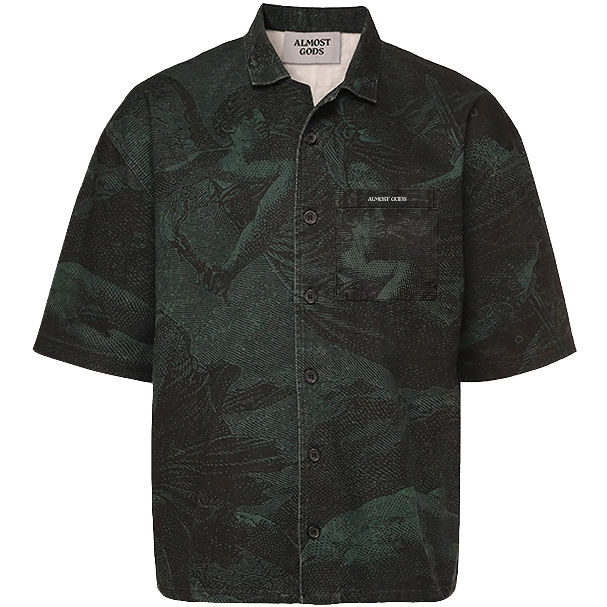 STONEWASHED PROVIDENCE SHIRT (GREEN)