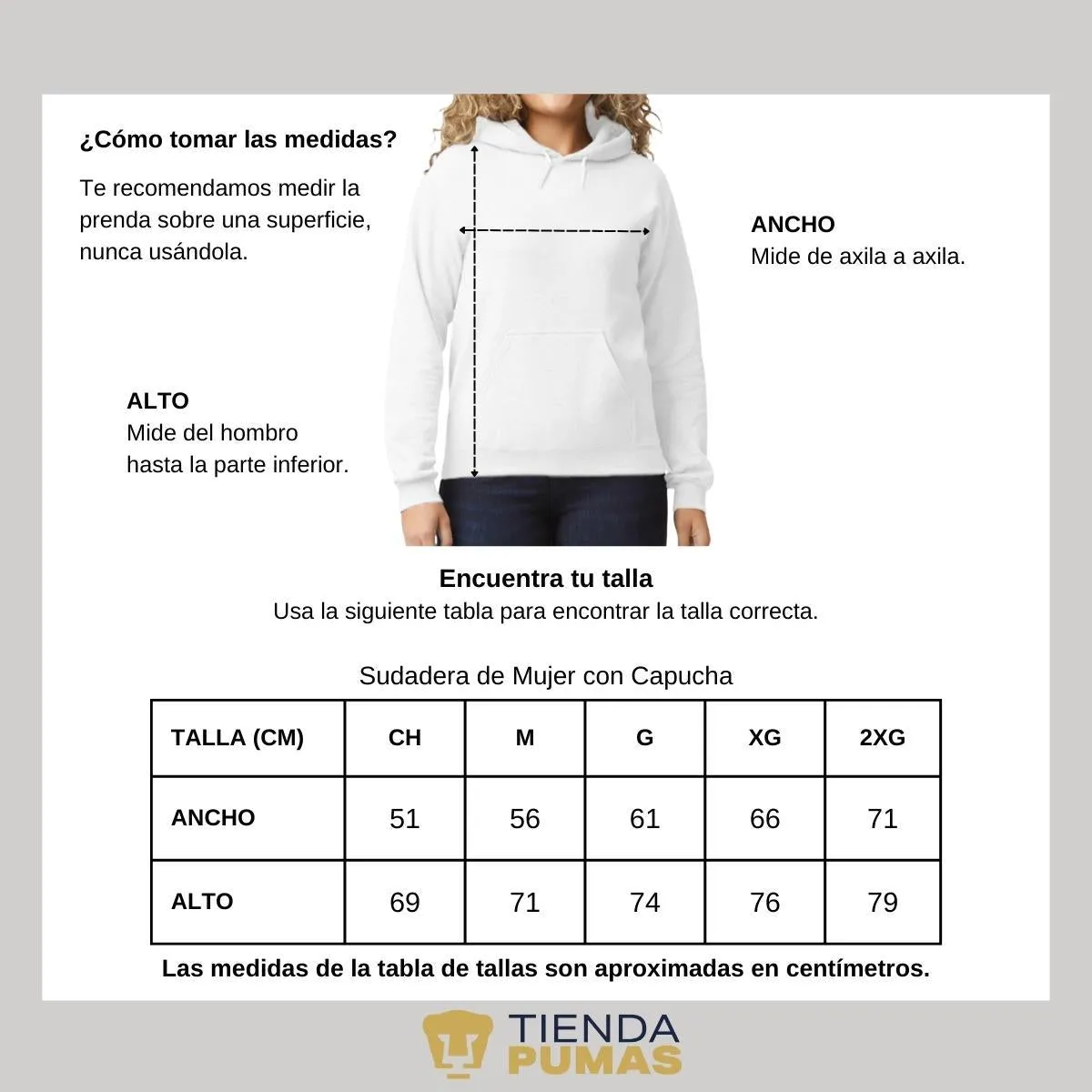 Sudadera Mujer Hoodie  Pumas UNAM Flor