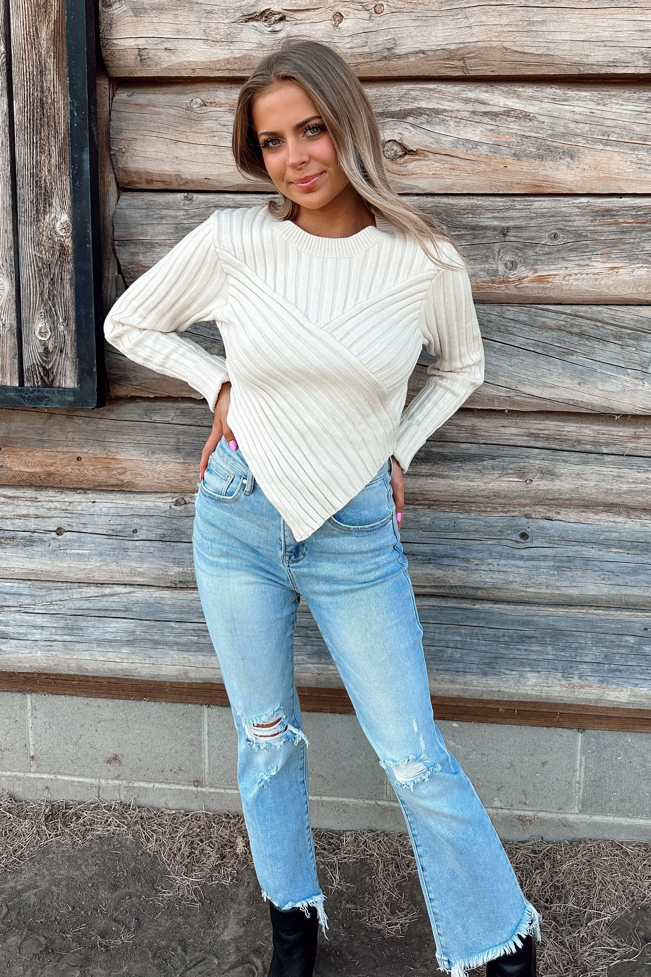 Sweater Weather Top Cream