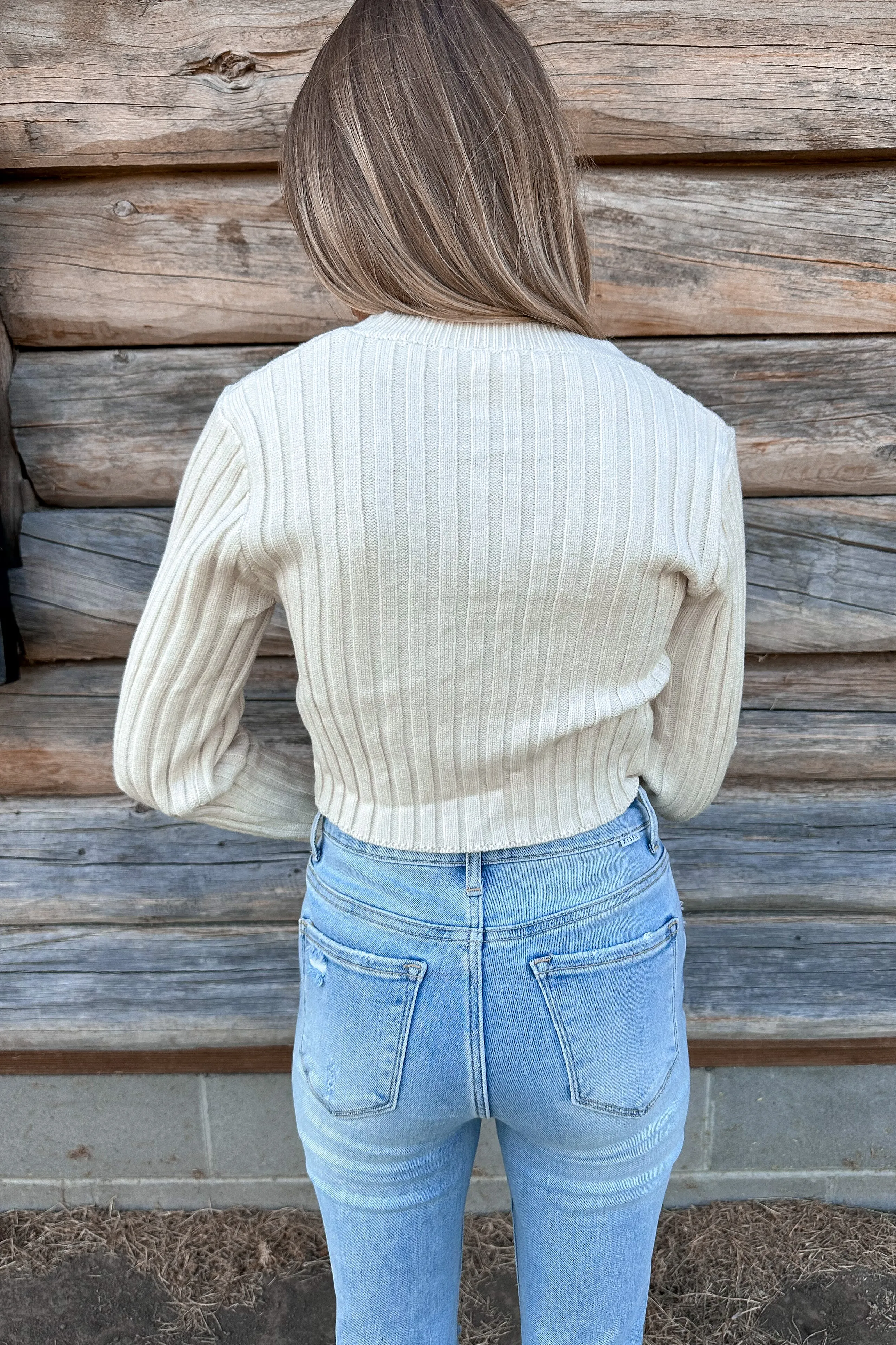 Sweater Weather Top Cream