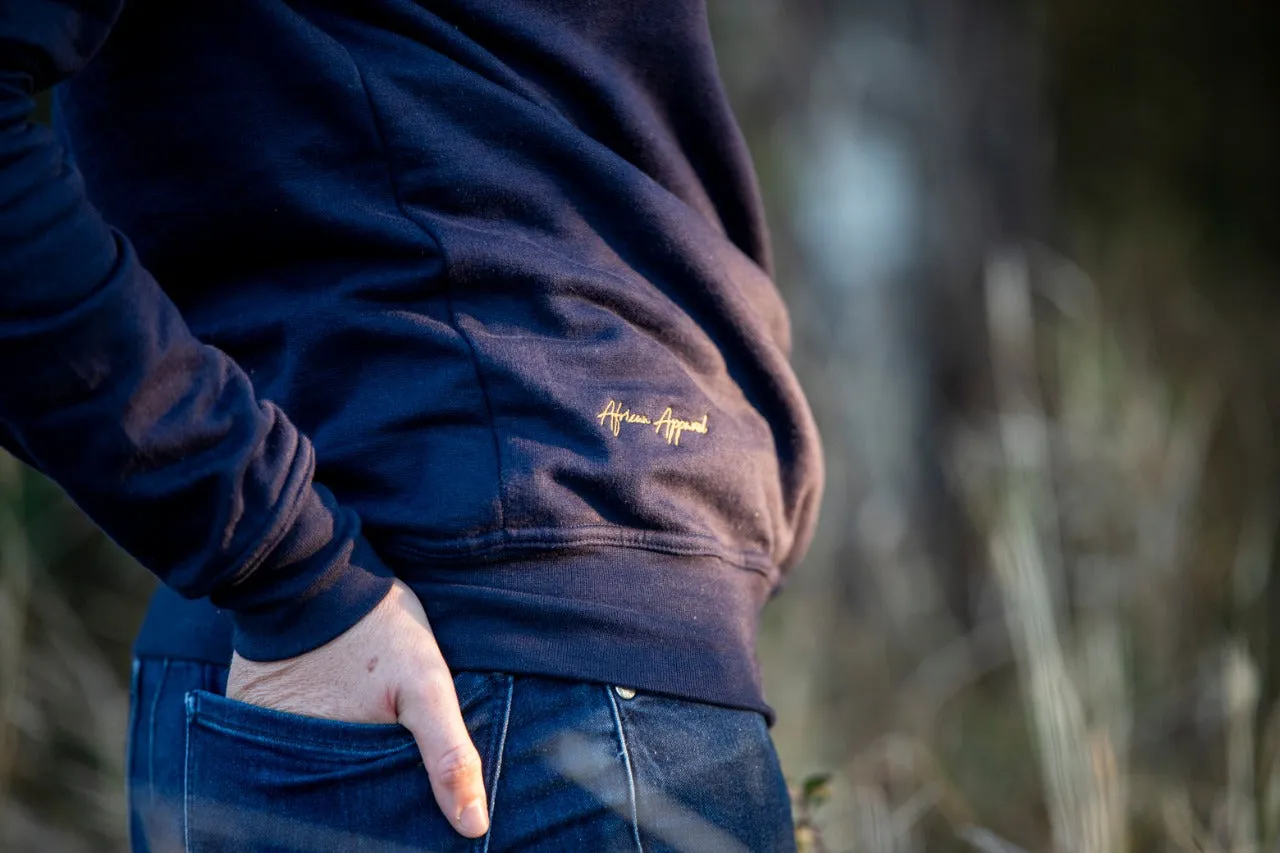 The Kudu Sweater - Navy & Gold