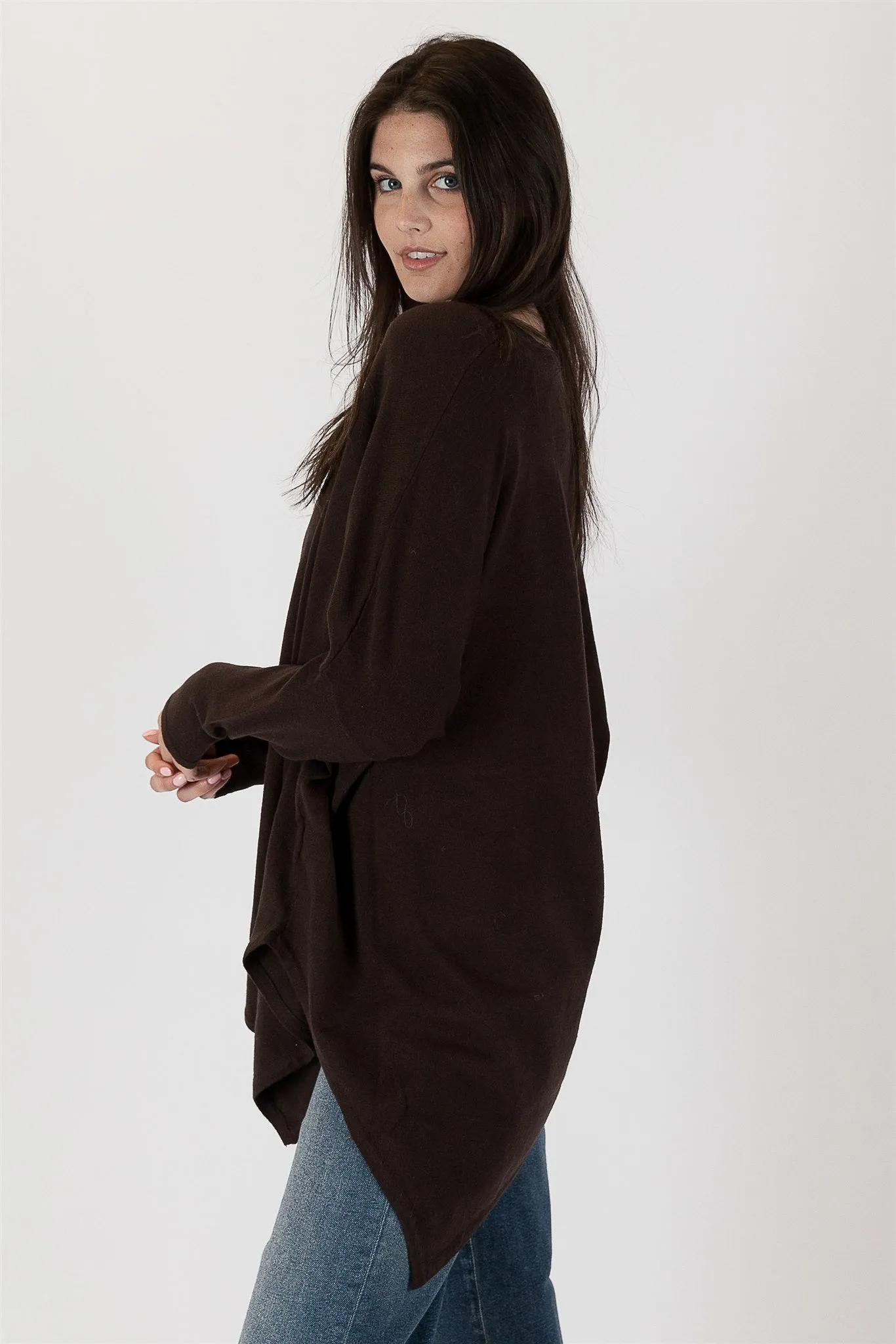 TINA ASYMMETRICAL SWEATER - LYLA LUXE