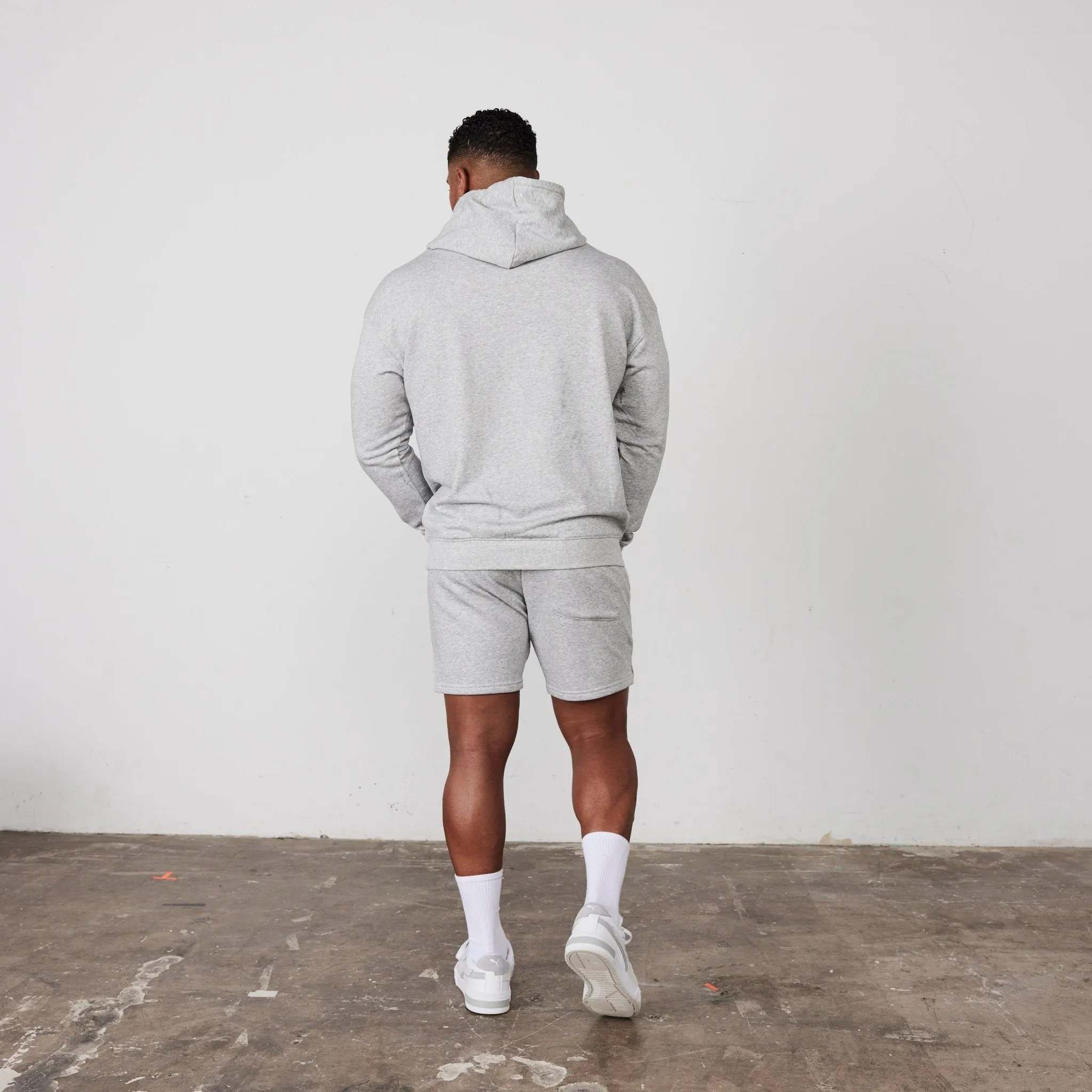 Vanquish Essential Grey Oversized Pullover Hoodie