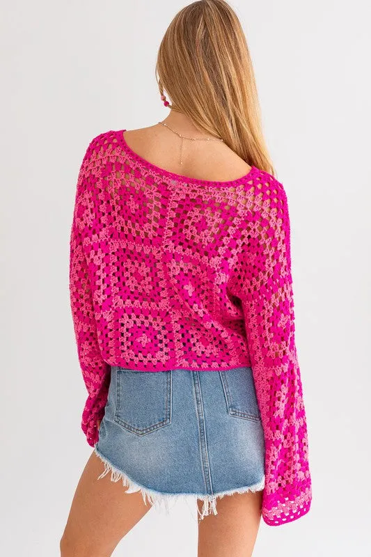 VILLA CROCHET SWEATER [ONLINE EXCLUSIVE]