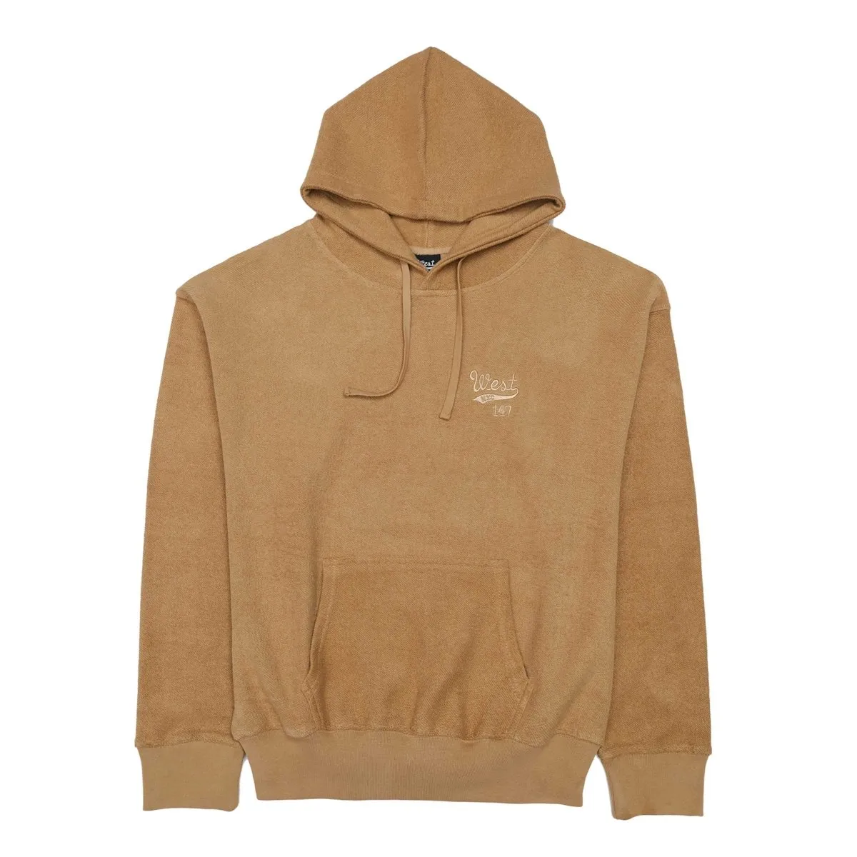 West NYC Reverse Terry Hoodie Brown