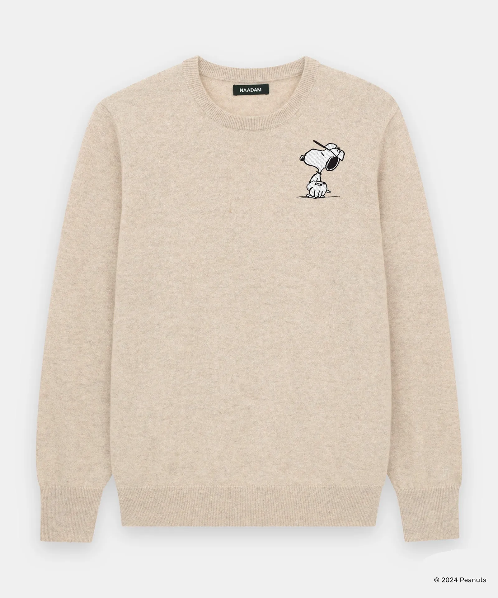 Women's Snoopy Baseball Cashmere Sweater